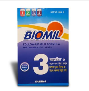 Biomil Packet Milk Formula 3 From 1 To 2 Years 350g