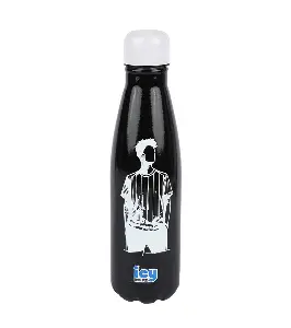 Hot & Cold Stylish SS Cola Water Bottle 450 ML | Leak-Proof with Eye-Catching Spiral Print | Wide Mouth for Effortless Filling | Double-Walled Insulated Inner Steel and Sturdy Outer | Ideal for Daily Hydration at School, Office, Gym | Modern and Eco-Friendly | Midnight Chill