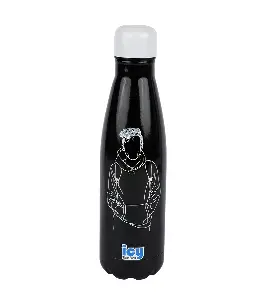 Hot & Cold Stylish SS Cola Water Bottle 450 ML | Leak-Proof with Eye-Catching Spiral Print | Wide Mouth for Effortless Filling | Double-Walled Insulated Inner Steel and Sturdy Outer | Ideal for Daily Hydration at School, Office, Gym | Modern and Eco-Friendly | Urban Sketch