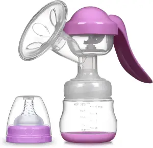 Adjustable Suction Silicone Hand Pump, Small Portable Milk Catcher Baby Feeding Pumps & Accessories