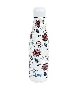 Hot & Cold Stylish SS Cola Water Bottle 450 ML | Leak-Proof with Eye-Catching Spiral Print | Wide Mouth for Effortless Filling | Double-Walled Insulated Inner Steel and Sturdy Outer | Ideal for Daily Hydration at School, Office, Gym | Modern and Eco-Friendly |Tribal Tapestry Tumbler