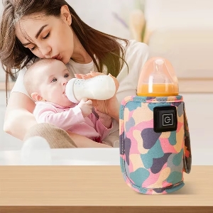 Portable Bottle Keep Warm, USB Travel Milk Heat Keeper, Baby Bottle Keep Warmer Feeding Bottle Thermostat for Home Outside in Car, Storage Cover Insulation Thermostat