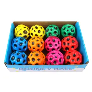 Patterned Super-Bouncy Ball Set | Rainbow, Dot, & Fruit Design Playballs | Exciting & Durable Classic Toy