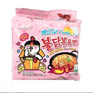Samyang Buldak Carbonara Ramen Pink 5 Pack ( Family Pack )